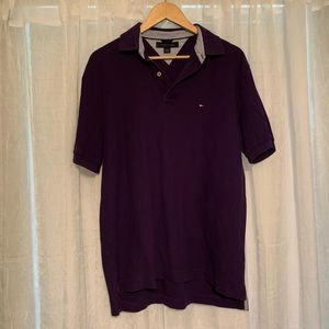 Tommy Hilfiger Polo Shirt - Large, Deep Purple